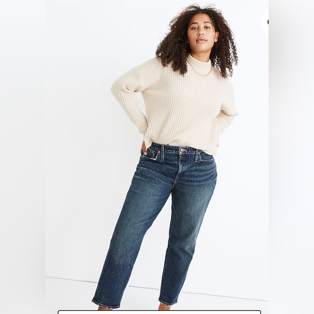 Madewell Tomboy Straight Mid Dark Blue Jeans Size 33